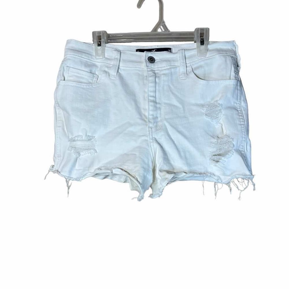 ‎Hollister High Rise White Jean Shorts
